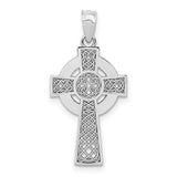 14K Rose Gold Celtic Ladies Cross