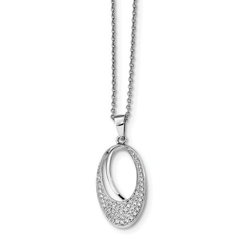 Sterling Silver & Cubic Zirconia Necklace
